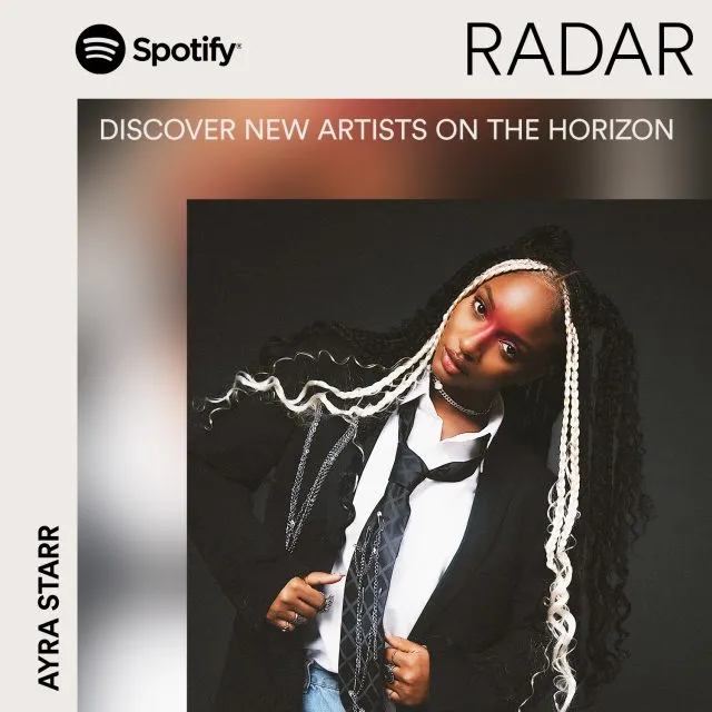 Ayra Starr Spotify Radar